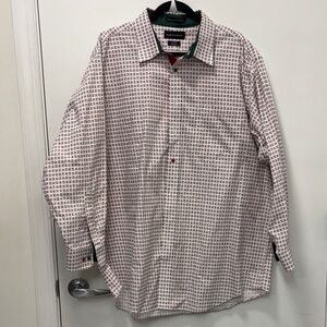 COMFORT STRETCH NON-IRON NOVELTY DRESS SHIRT WITH CONTRAST TRIM